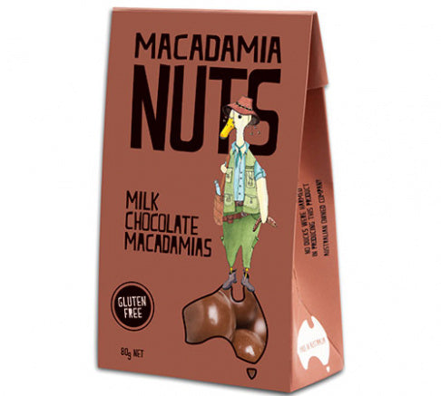 Duck Creek Choc Coated Macadamias 80g
